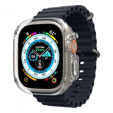 Чохол-накладка Spigen Apple Watch Ultra (49mm) Ultra Hybrid Crystal Clear (ACS05459) фото №3