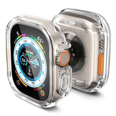 Чохол-накладка Spigen Apple Watch Ultra (49mm) Ultra Hybrid Crystal Clear (ACS05459) фото №1