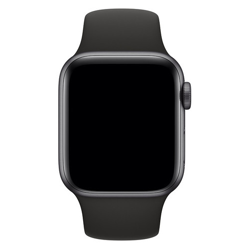 Силіконовий ремінець для Apple watch 42mm / 44mm Чорний фото №1