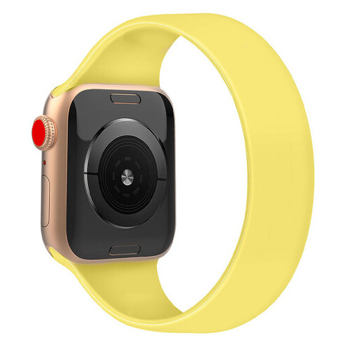 Ремінець Epik Solo Loop для Apple watch 38mm/40mm 163mm (7) Жовтий / Ginger фото №1