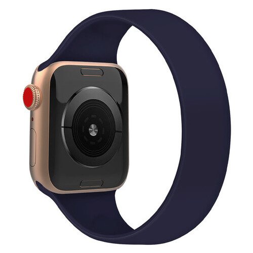 Ремінець Epik Solo Loop для Apple watch 42mm/44mm 170mm (8) Темно-синій / Midnight blue фото №1