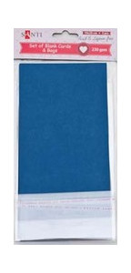 Набір заготовок для листівок Santi 10x20 см Темно-синій 5 шт (952288) фото №5