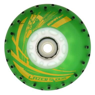 Колесо для роликів, що світяться Flying Eagle Lazer Sliders зелені 80 мм (9397431) фото №2
