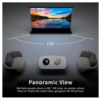 Екран ALR з електроприводом для ультракороткофокусного проектора VividStorm S PRO 100 (Black) чорний (S-PRO-100-(Black)_49999) фото №8