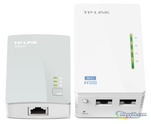 Адаптер Powerline TP-Link TL-WPA4220KIT 300Mbps AV500 WiFi Extender фото №2