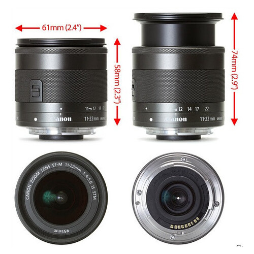 Canon EF-M 11-22mm f/4-5.6 IS STM (JN637568B005) фото №1