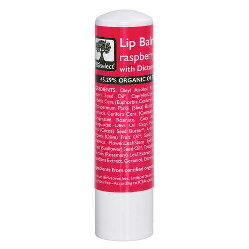 Бальзам для губ Bioselect с ароматом малины 5 г (5200306431613) фото №1