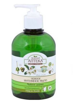 Жидкое интимное мыло Зеленая аптека Чайное дерево 370 мл (907807) фото №1
