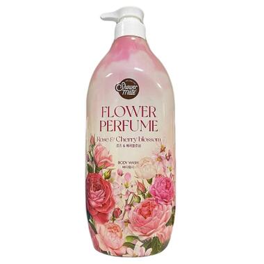 Гель для душу KeraSys Shower Mate Perfumed Rose & Cherry Blossom 900 мл (8801046259863) фото №3