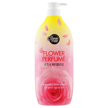 Гель для душу KeraSys Shower Mate Perfumed Rose & Cherry Blossom 900 мл (8801046259863) фото №1