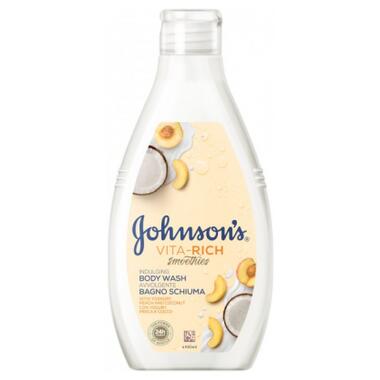 Гель для душу Johnson's Смузі з йогуртом, кокосом та екстрактом персика 750 мл (3574661387239) фото №1