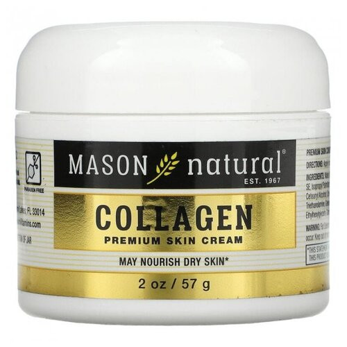 Антивіковий крем із колагеном аромат груші Mason Natural (Collagen Cream) 57 г фото №1