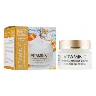 Крем для обличчя Dead Sea Collection Vitamin C Day Cream денний проти зморшок 50 мл (830668009547) фото №1