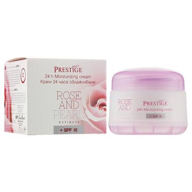 Крем для обличчя Vip's Prestige Rose & Pearl 24h Moisturizing Cream 50 мл (3800010516501) фото №1