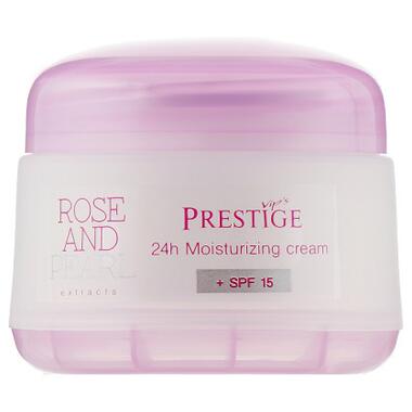 Крем для обличчя Vip's Prestige Rose & Pearl 24h Moisturizing Cream 50 мл (3800010516501) фото №2