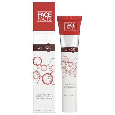 Крем для обличчя Face Facts Collagen & Q10 Day Cream Денний з колагеном та коензимом Q10 50 мл (5031413919707) фото №1