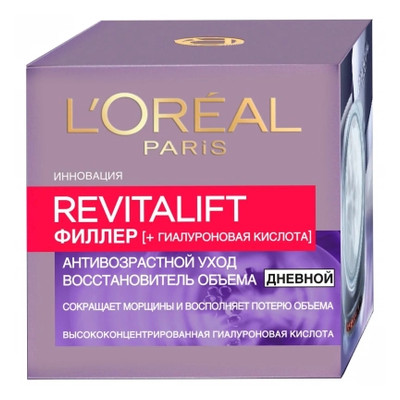 Крем для обличчя L'Oreal Paris Revitalift Filler Денний з гіалуроновою кислотою 50 мл (3600523979400) фото №1