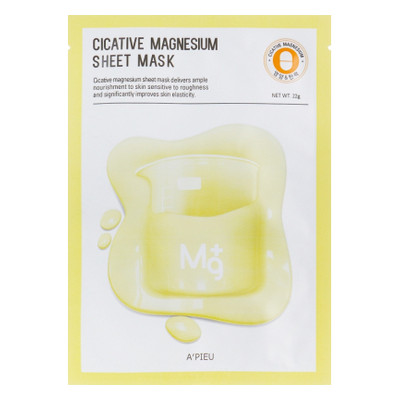 Маска для обличчя A'pieu Cicative Magnesium Sheet Mask 22 г (8809530070406) фото №1