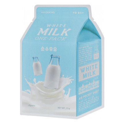 Маска для обличчя A'pieu White Milk One-Pack 21 г (8806185780247) фото №1