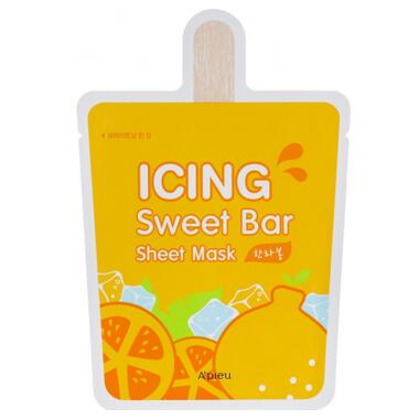 Маска для обличчя A'pieu Icing Sweet Bar Sheet Mask Hanrabong мандарин 21 г (8809530047729) фото №1