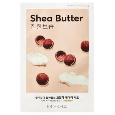 Маска для обличчя Missha Airy Fit Shea Butter Sheet Mask З олією ши 19 г (8809581454798) фото №1