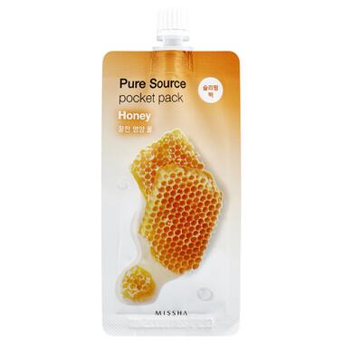 Маска для обличчя Missha Pure Source Pocket Pack Honey Нічна з медом 10 мл (8806185781817) фото №1