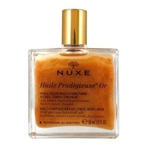 Сухое золотое масло Nuxe для лица тела и волос 50 мл  фото №1