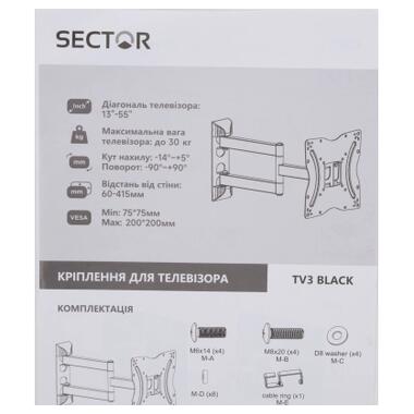 Кронштейн Sector TV3 Black фото №11