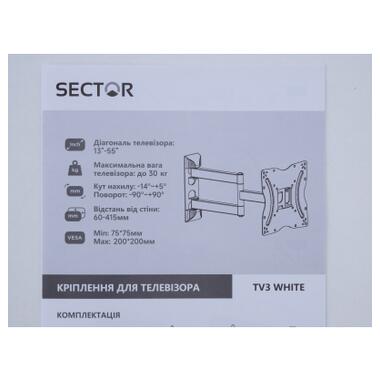 Кронштейн Sector TV3 White фото №10