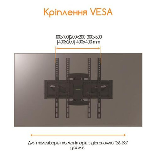 Кронштейн Piko PTV-3D60 (1283126485664) (VESA600х400) фото №2