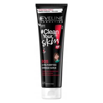 Скраб для обличчя Eveline Cosmetics Clean Your Skin SOS ультраочисний пілінг-скатка 100 мл (5901761994056) фото №1