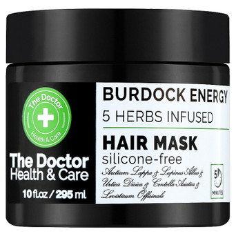 Маска для волосся The Doctor Health & Care Burdock Energy 5 Herbs Infused Реп'яхова сила 295 мл (8588006042542) фото №1
