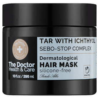 Маска для волосся The Doctor Health & Care Tar With Ichthyol Sebo-Stop Complex 295 мл (8588006042559) фото №1