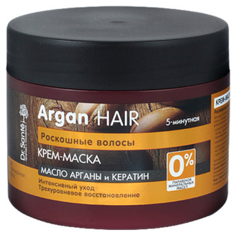 Маска для волосся Dr. Sante Argan Hair Арганова олія та кератин 300 мл (4823015933110) фото №1
