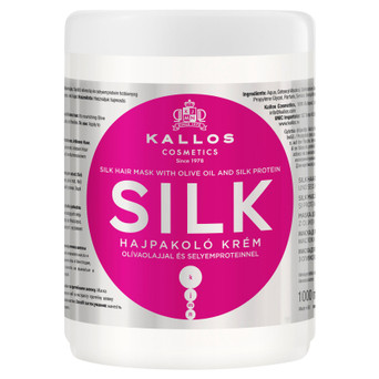 Маска для волосся Kallos Cosmetics Silk з оливковою олією та протеїнами шовку 1000 мл (5998889507992) фото №1