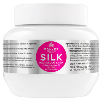 Маска для волосся Kallos Cosmetics Silk з оливковою олією та протеїнами шовку 275 мл (5998889501099) фото №1