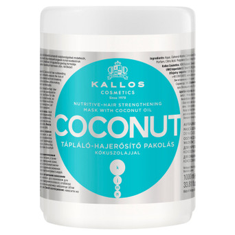 Маска для волосся Kallos Cosmetics Coconut Зміцнююча з кокосовим маслом 1000 мл (5998889516116) фото №1