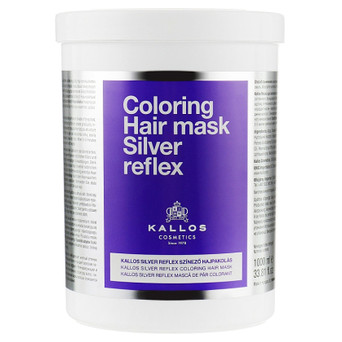 Маска для волосся Kallos Cosmetics Coloring Hair Mask Silver Reflex 1000 мл (5998889516642) фото №1