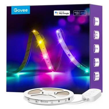 Стрічка світлодіодна розумна Govee H618A RGBIC Basic Wi-Fi + Bluetooth LED Strip Light 5м White (H618A3D1) фото №1