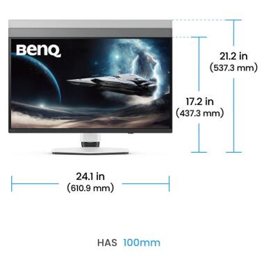 Монитор BenQ EX271UZ White фото №12