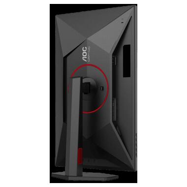 Монiтор TFT AOC 27 U27G4R IPS 4K 160Hz 400nit 2*HDMI DP Pivot USB Black/Red фото №7