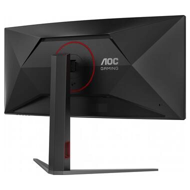 Монiтор TFT AOC 34 CU34G4 21:9 VA Curved WQHD 180Hz 2*HDMI DP HAS Black/Red фото №8
