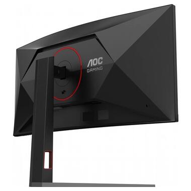 Монiтор TFT AOC 34 CU34G4 21:9 VA Curved WQHD 180Hz 2*HDMI DP HAS Black/Red фото №10