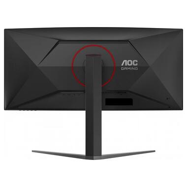 Монiтор TFT AOC 34 CU34G4 21:9 VA Curved WQHD 180Hz 2*HDMI DP HAS Black/Red фото №12