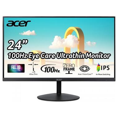Монітор TFT ACER 23.8 SB242YEbi (UM.QS2EE.E05) IPS 100Hz 1ms VGA HDMI Чорний фото №1