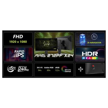 Монитор MSI MAG 272PF-X24 фото №8