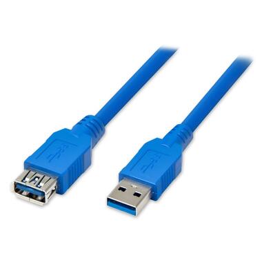 Кабель-подовжувач USB 3.0 ATcom 1.8 м AM/AF blue (6148) фото №1
