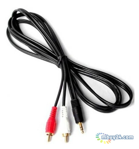 Аудіо-кабель Atcom mini-jack 3.5мм(M) to 2xRCA-тюльпан(M) 1,8м пакет фото №1