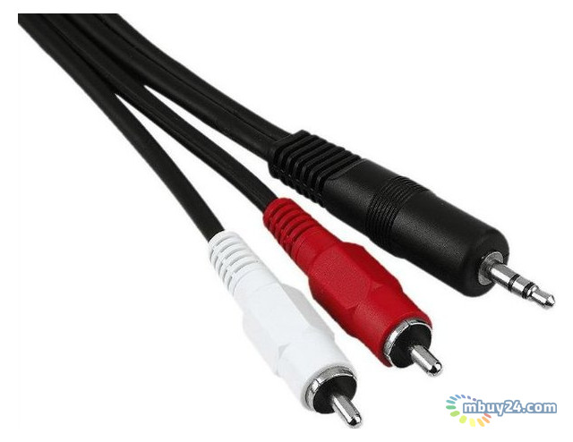 Аудіо-кабель Atcom mini-jack 3.5мм(M) to 2xRCA-тюльпан(M) 1,8м пакет фото №2