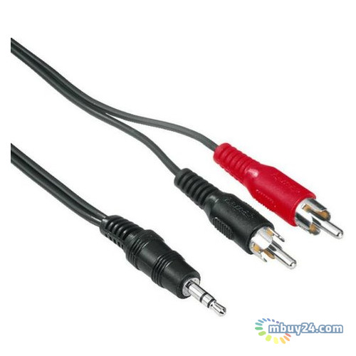Аудіо-кабель Atcom mini-jack 3.5мм(M) to 2xRCA-тюльпан(M) 3 м пакет фото №3